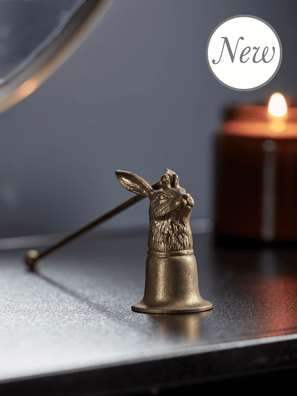 NEW Antique Gold Hare Candle Snuffer