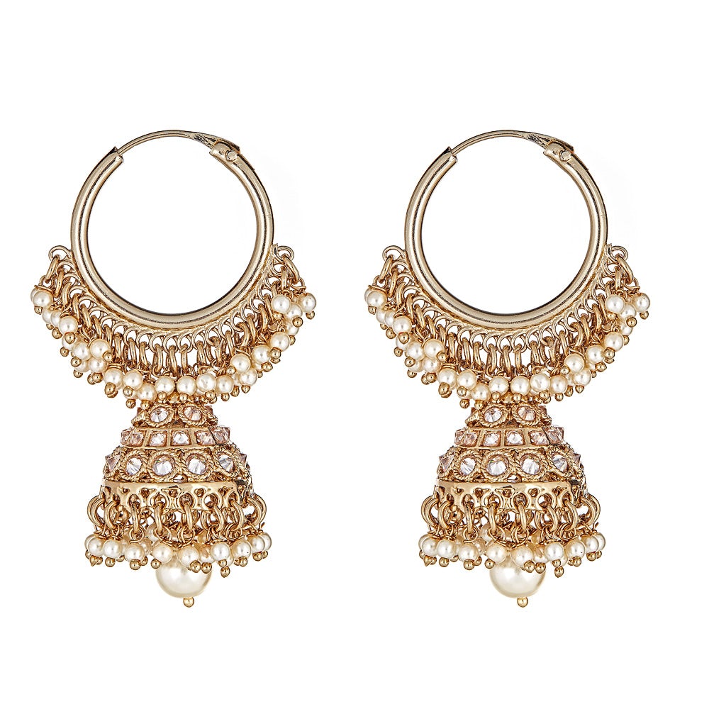 Image of Anusha Pearl Drop Earrings
