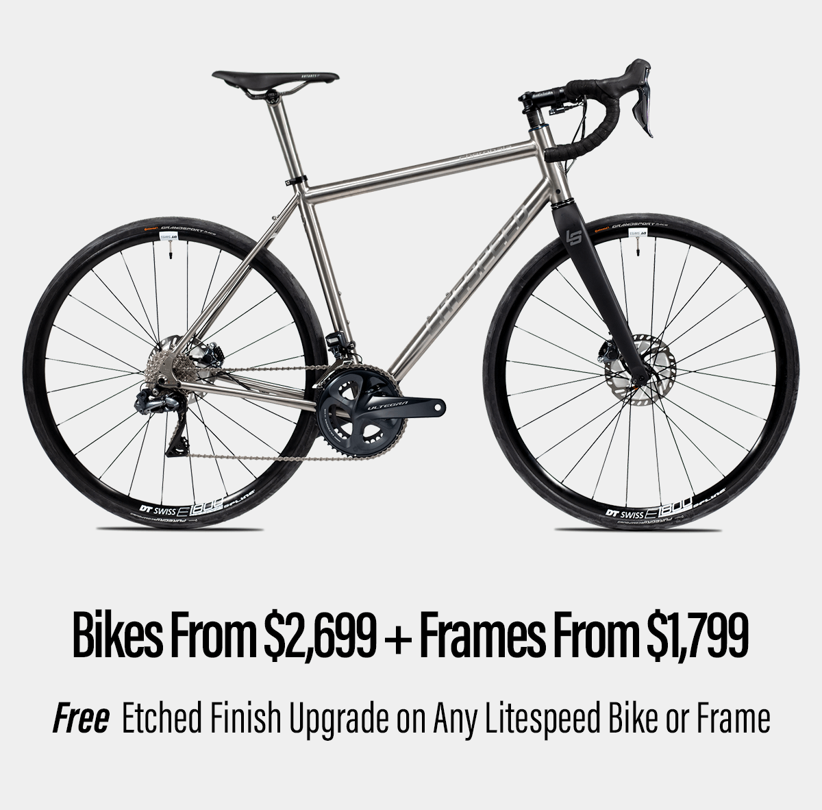 Shop Litespeed bikes from $2,699 and frames from $1,799