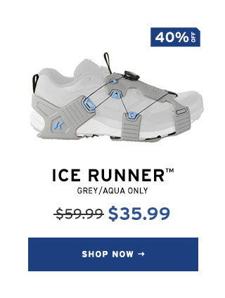 Shop Korkers Ice Runner in Grey/Aqua - 40% OFF Leap Day Flash Sale - Start Shopping