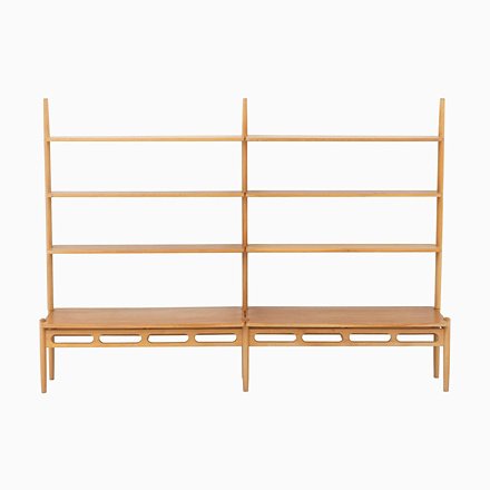 Image of Scandinavian Shelving Unit in Oak by William Watting for A. Mikael Laursen, 1960s