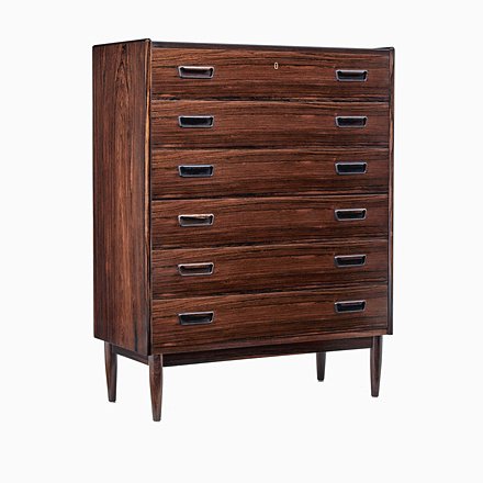 Image of Rosewood Tall Chest of Drawers, 1960s
