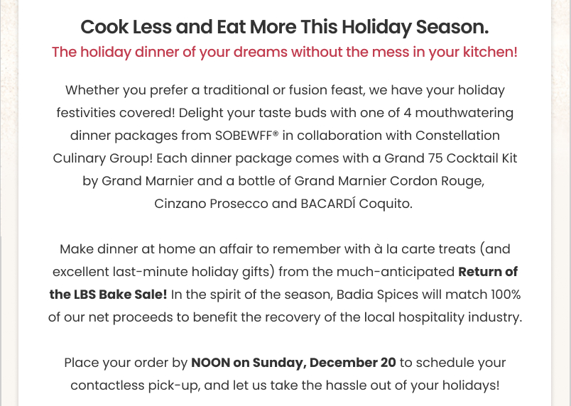 Cook Less and Eat More This Holiday Season!