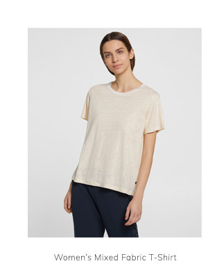Women’s Mixed Fabric T-Shirt
