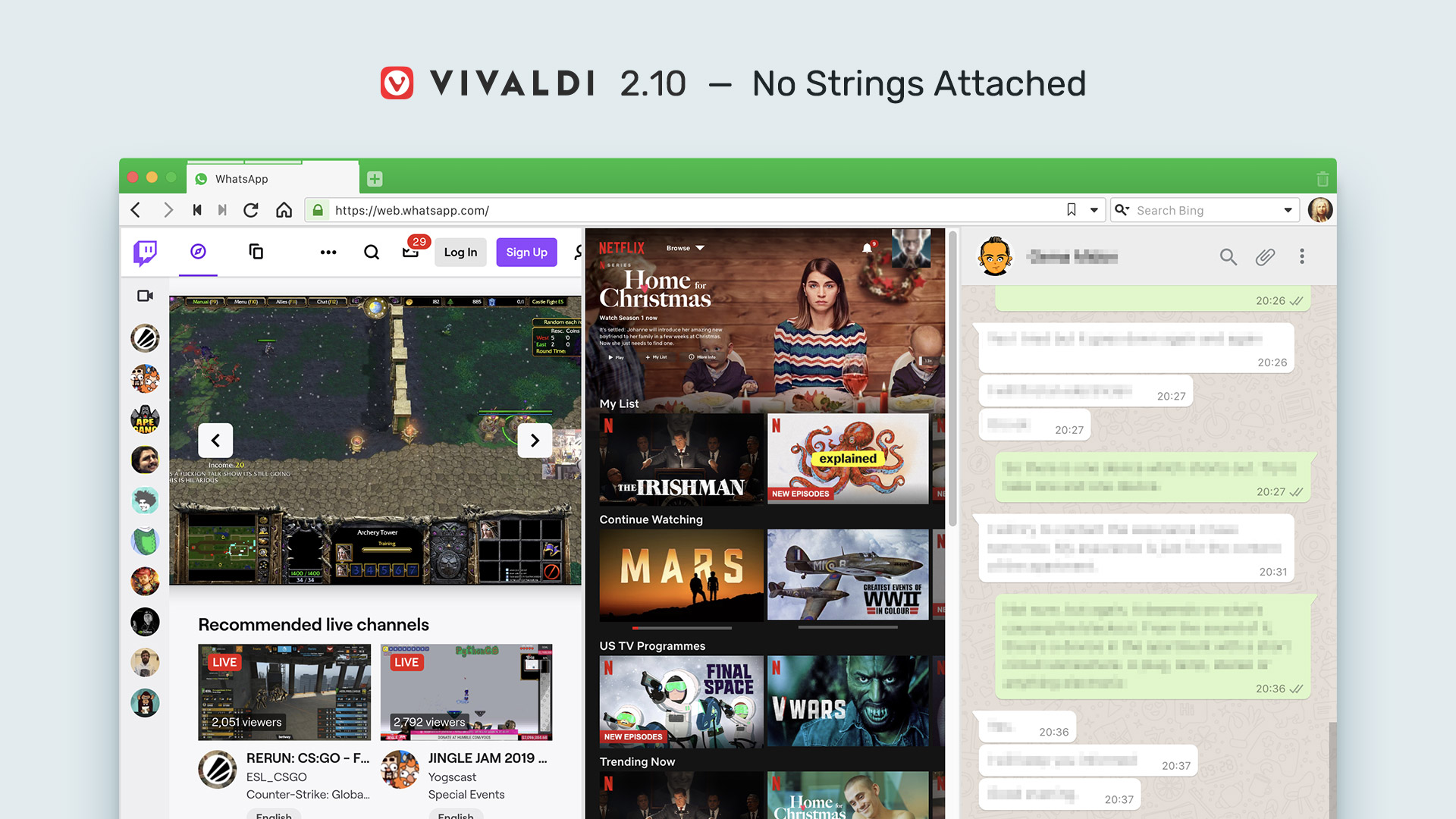 Vivaldi 2.10 - No strings attached