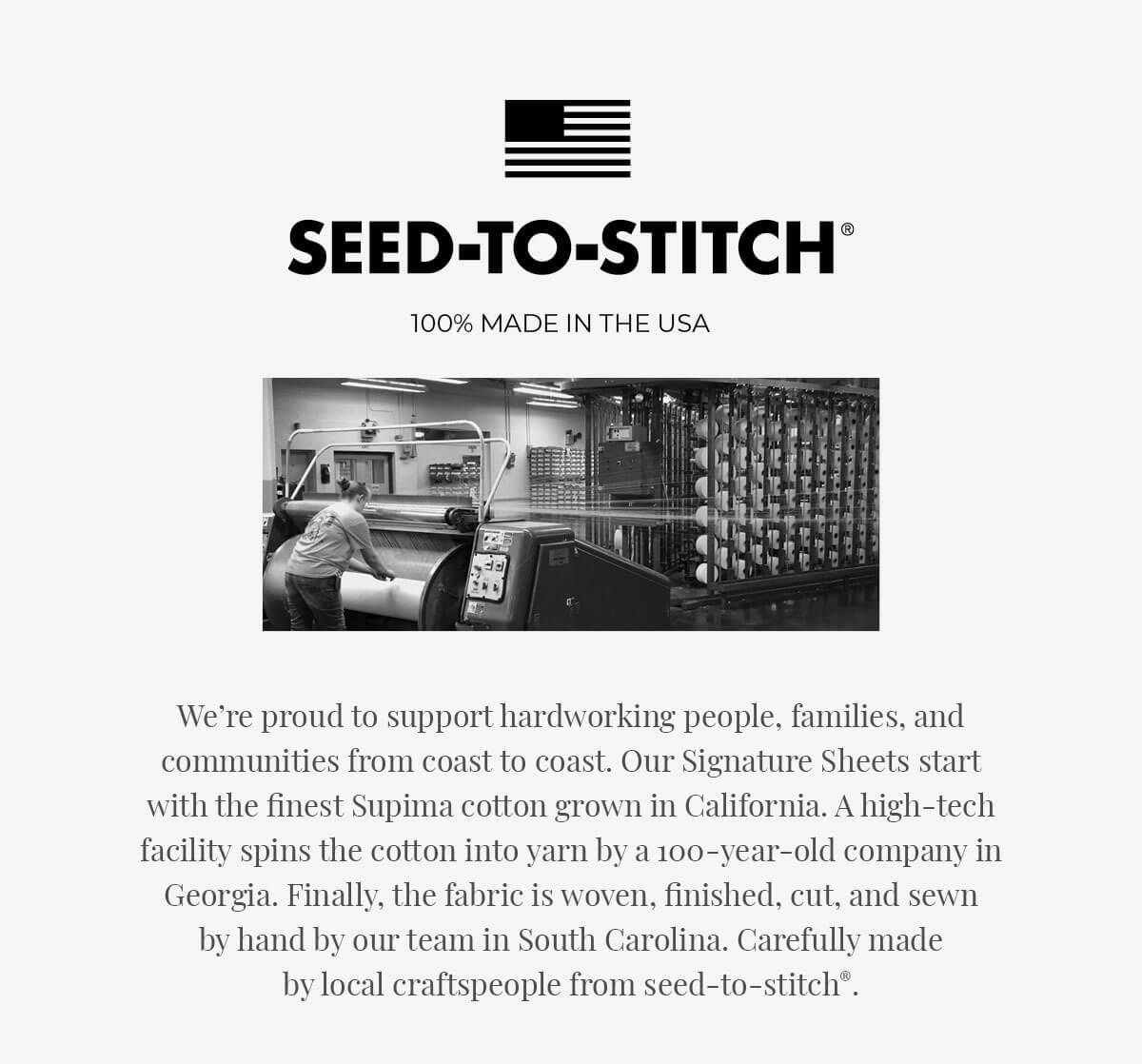 seed to stitch