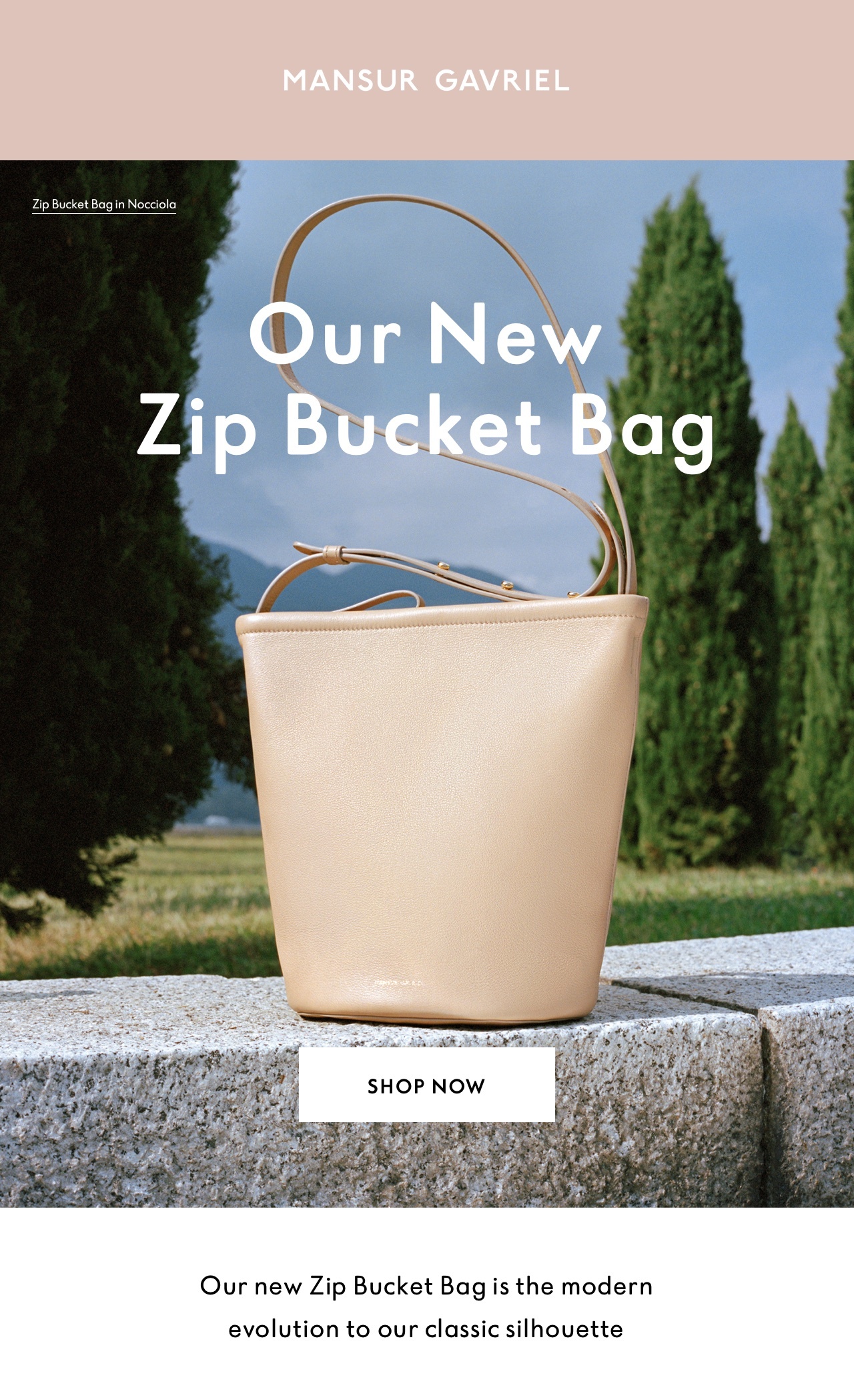 Shop our new Zip Bucket Bag