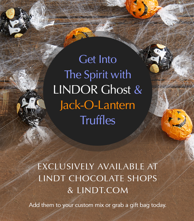 LINDOR Ghost & Jack-O-Lantern Truffles