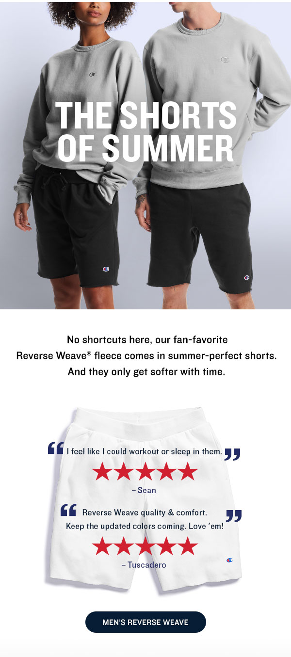 All Eyes on Reverse Weave Shorts