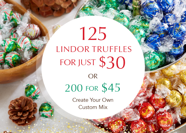 125 LINDOR Truffles for Just $30