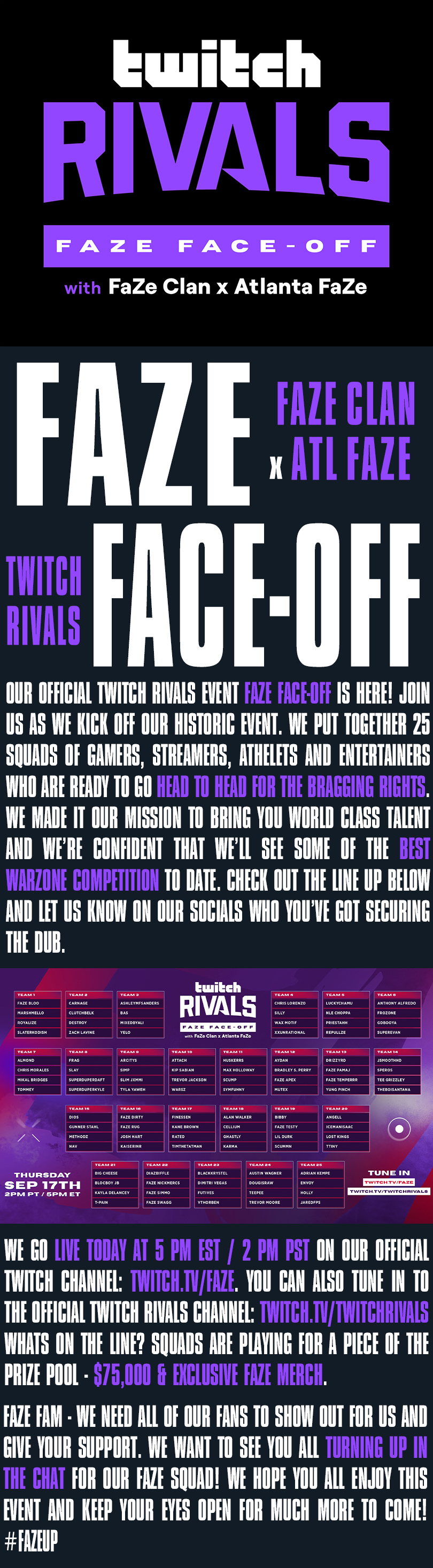 The Official FaZe Clan Twitch Channel
