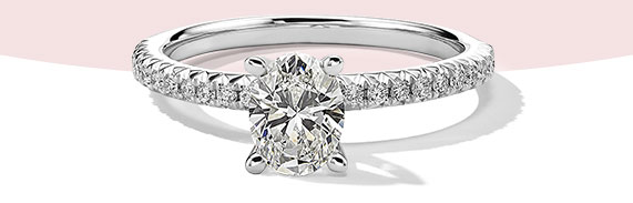 Lab-Created Diamond Engagement Ring