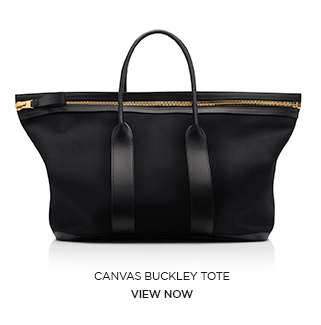 CANVAS BUCKLEY TOTE. VIEW NOW.