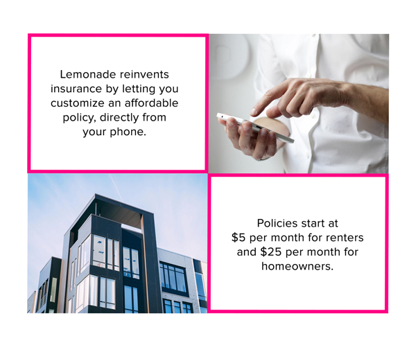 lemonade insurance | shop now