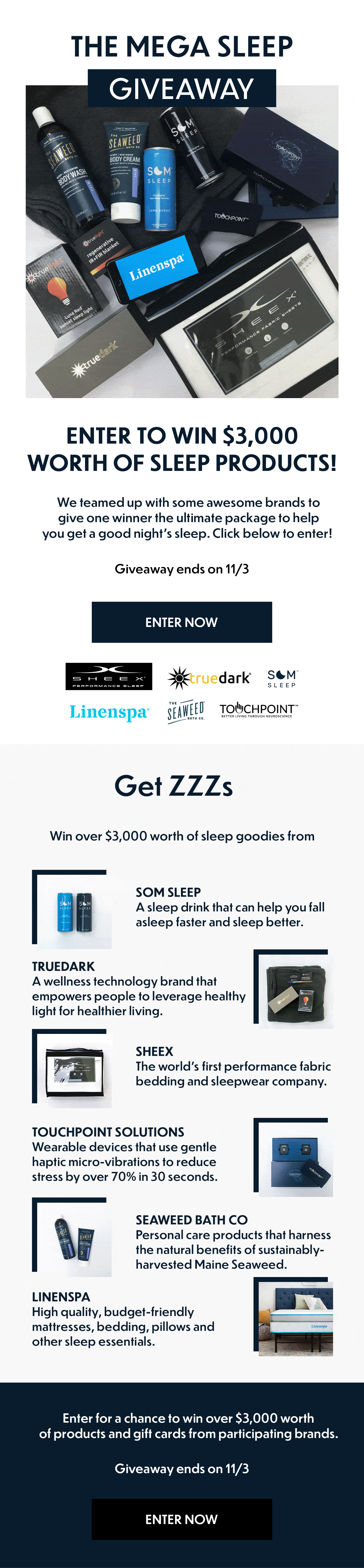 Mega Sleep Giveaway