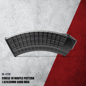 AK47 Magazine 7.62x39 Caliber 30-Round, Circle 10 Waffle Pattern