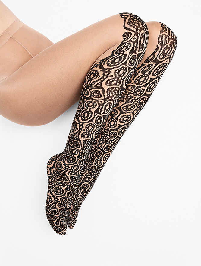 Banded Poison Dart Tights