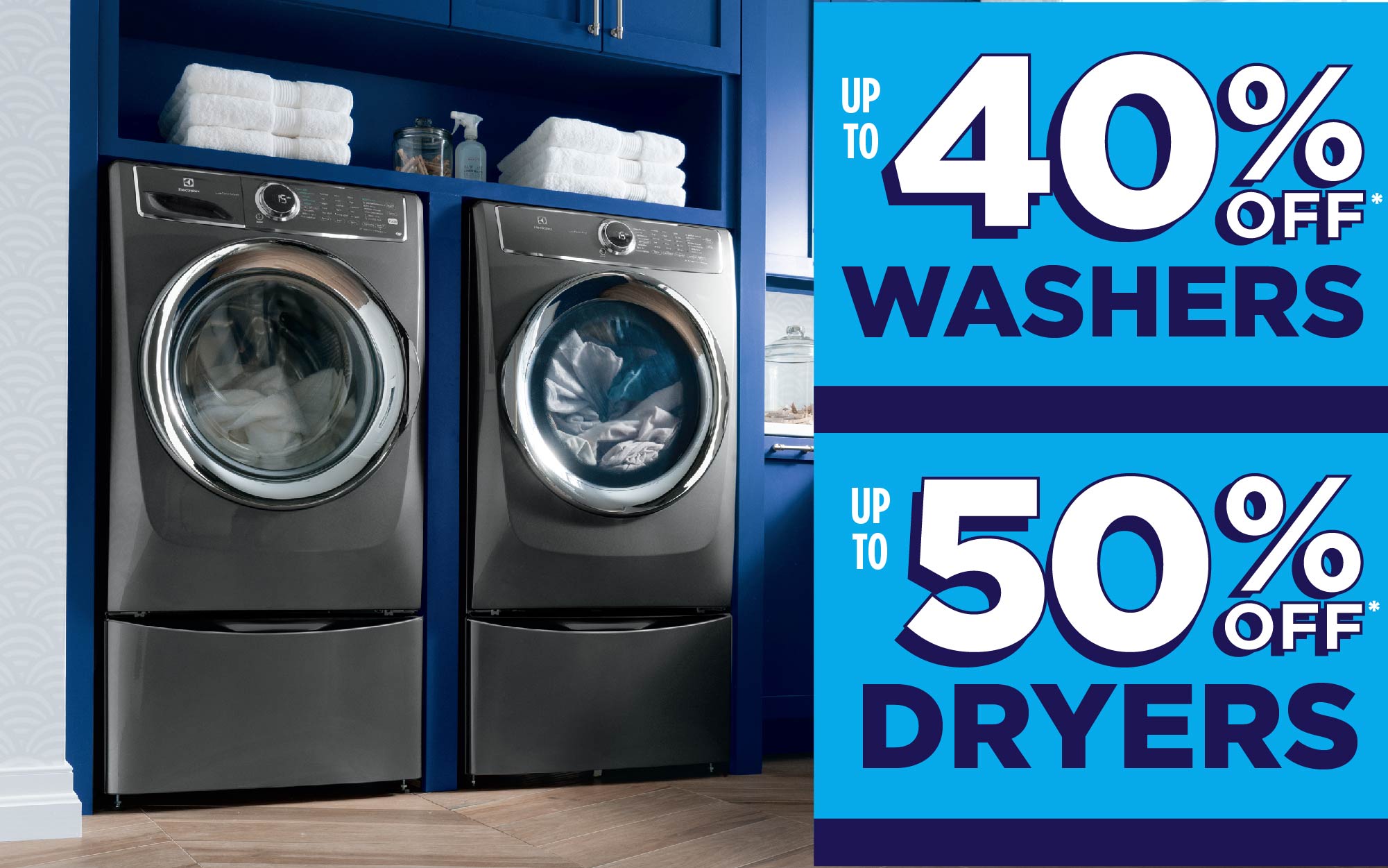 Save BIG on Washers & Dryers!