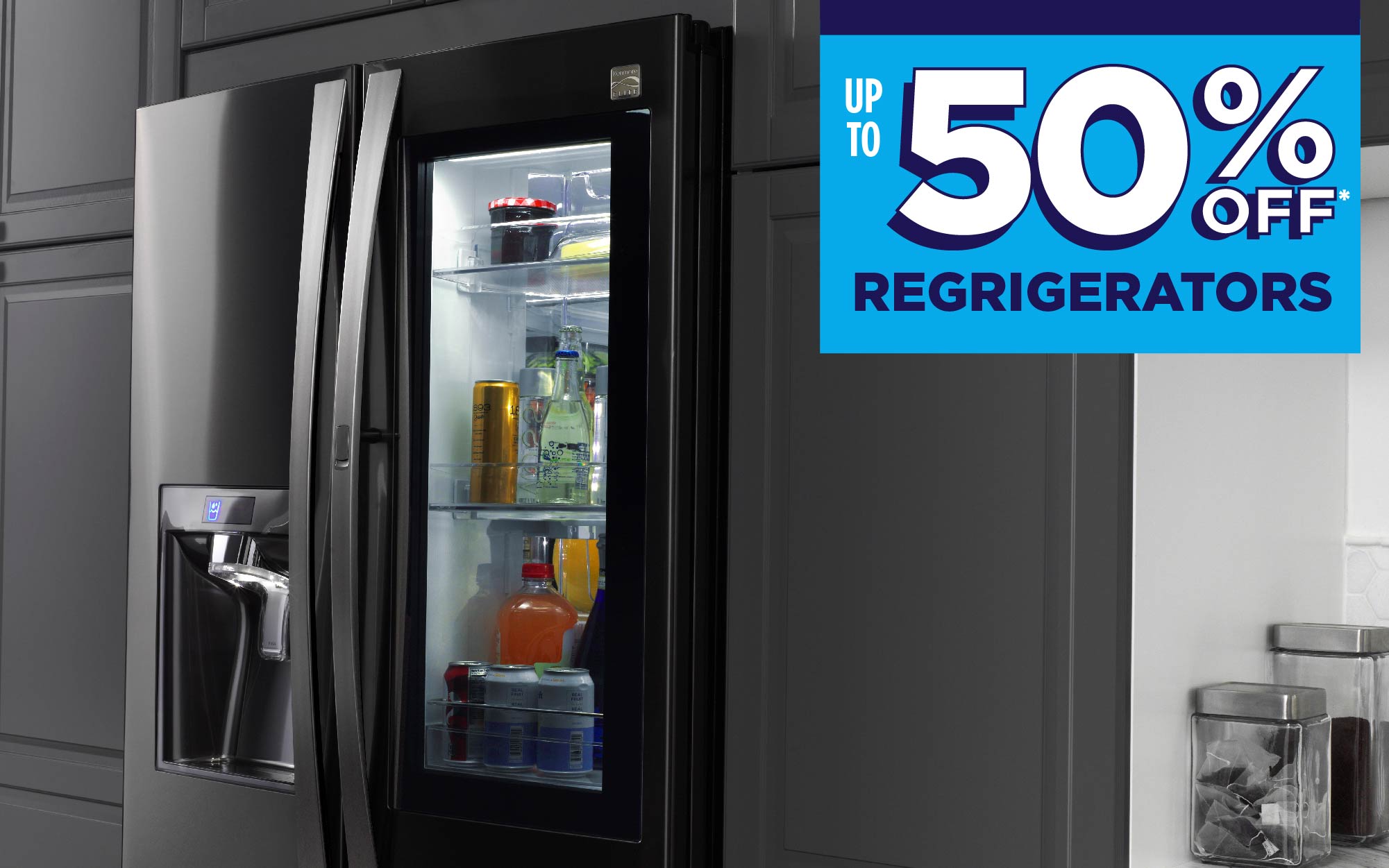up to 50% Off Refrigerators!