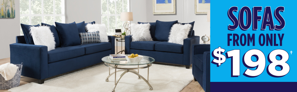 Sofas from only $198