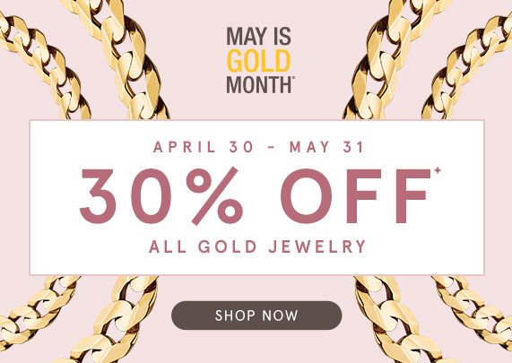 30% Off All Gold Jewelry