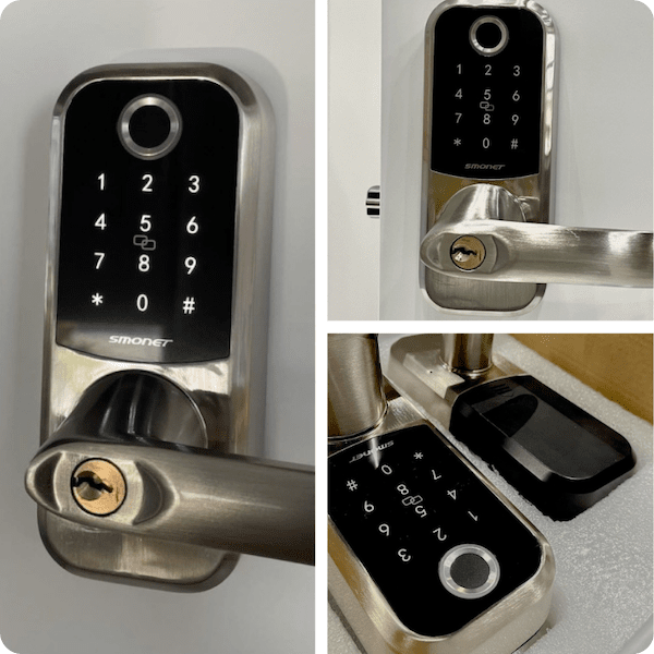 SMONET Keyless Smart Lock with handle features five ways to unlock your door