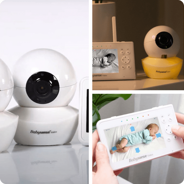 Babysense V43 Split Screen Video Baby Monitor lets you see two kids at once