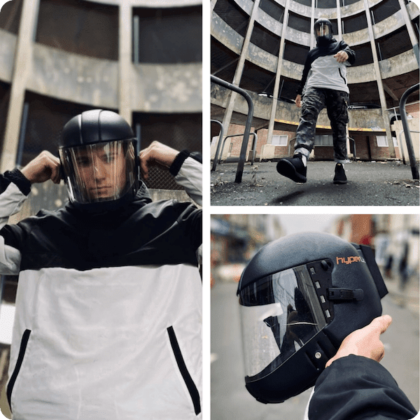 hyperLid lightweight PPE helmet keeps you and others safe with designer protection