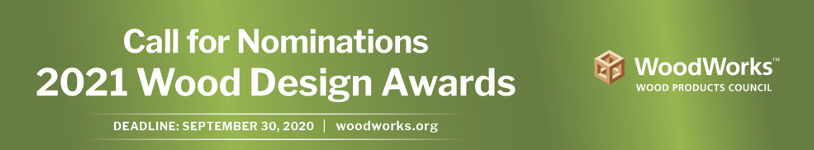 Call for Nominations: 2021 Wood Design Awards