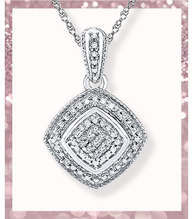 Sterling Silver Diamond Accents Necklace