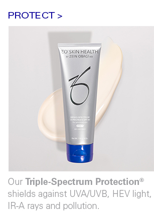 Our Triple-Spectrum Protection® shields against UVA/UVB, HEV light, IR-A rays and pollution.