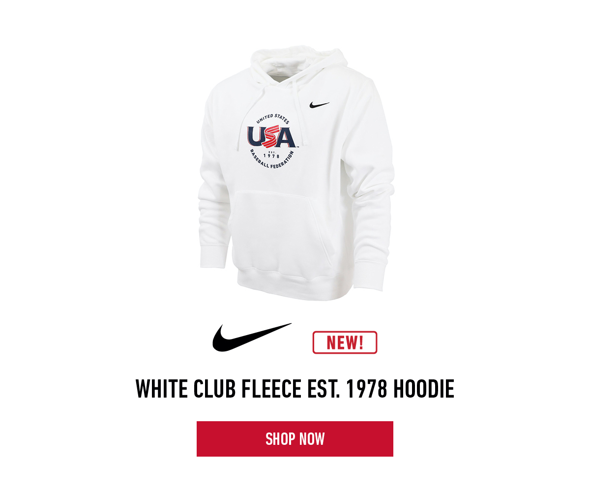 Nike White Club Fleece Est. 1987 Hoodie