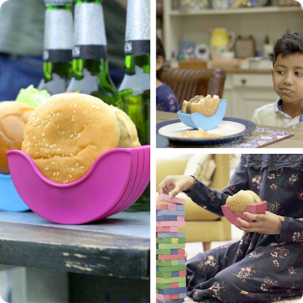 Burger Buddy mess-free holder keeps you so much cleaner while eating