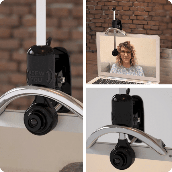 View-You Computer Webcam provides eye contact for online video calls