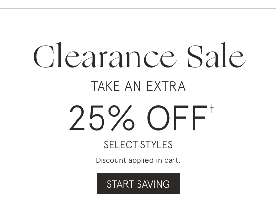 Clearance Sale >