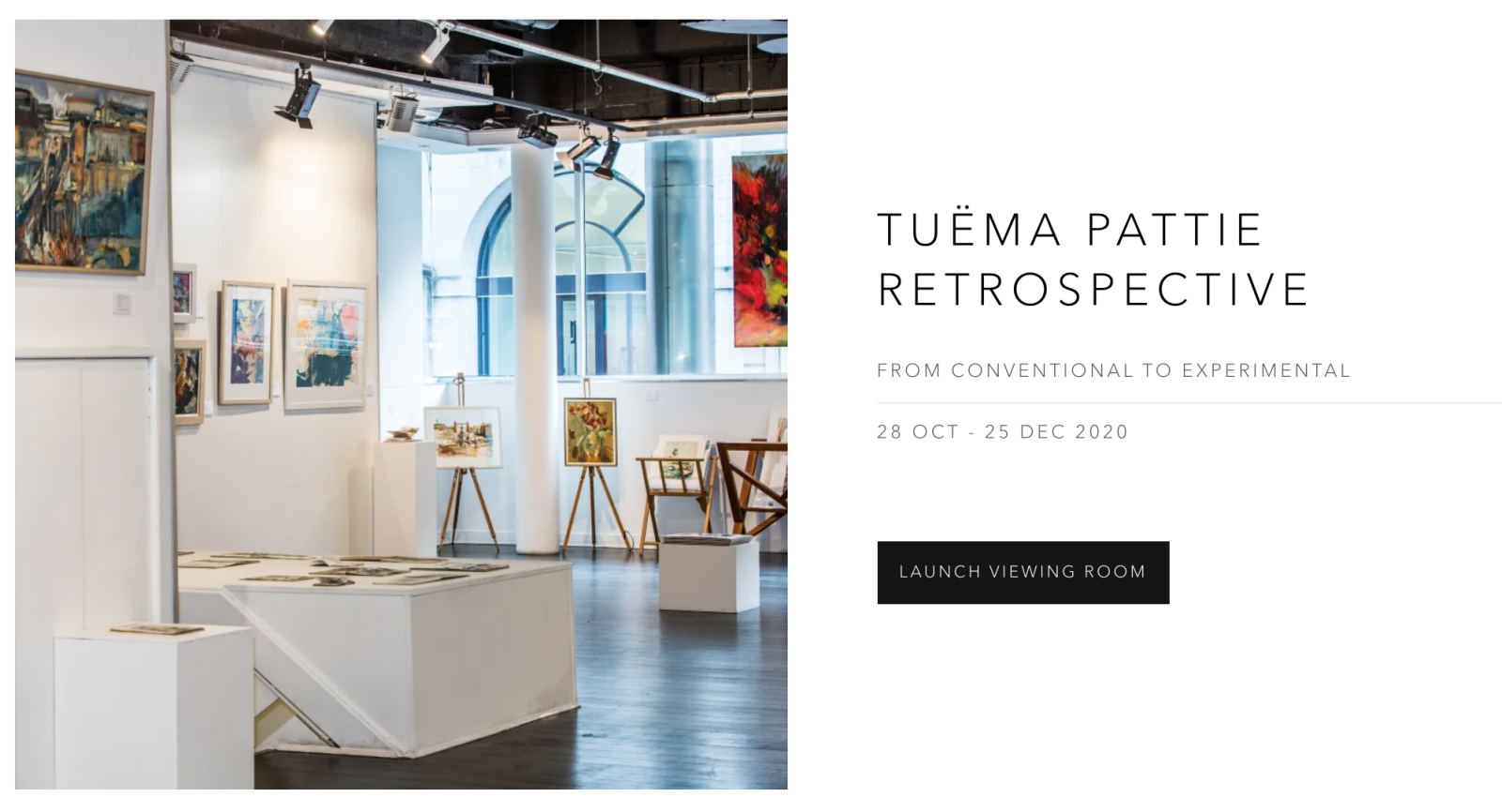 Launch Tuëma Pattie Retrospective Viewing Room