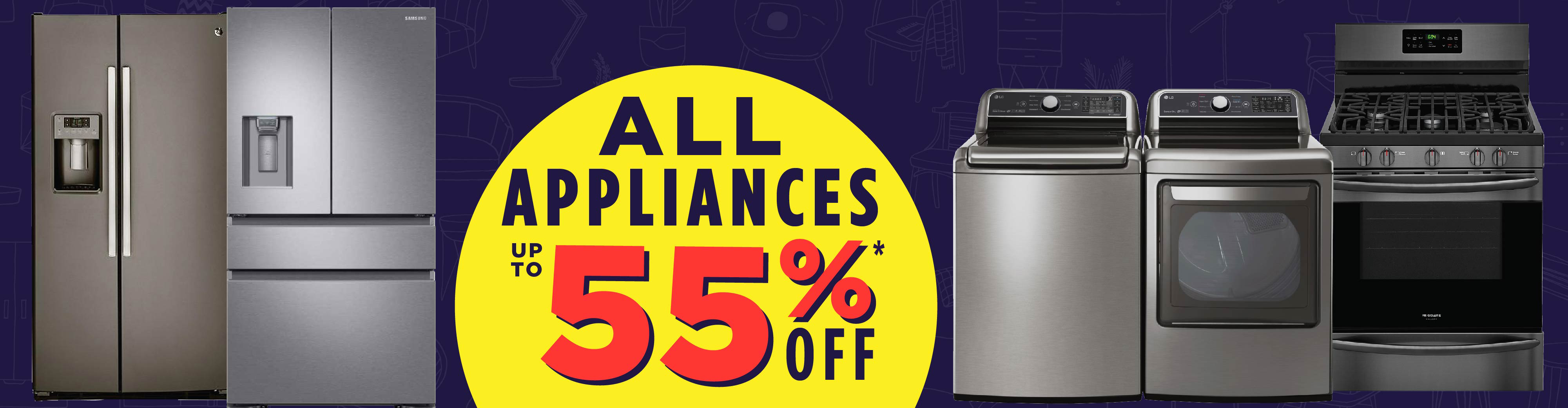 up to 55% Off Appliances