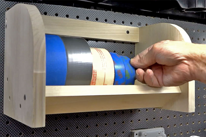 This Workshop Storage Rack Keeps Tapes of All Sizes Organized and Close at Hand - screenshot