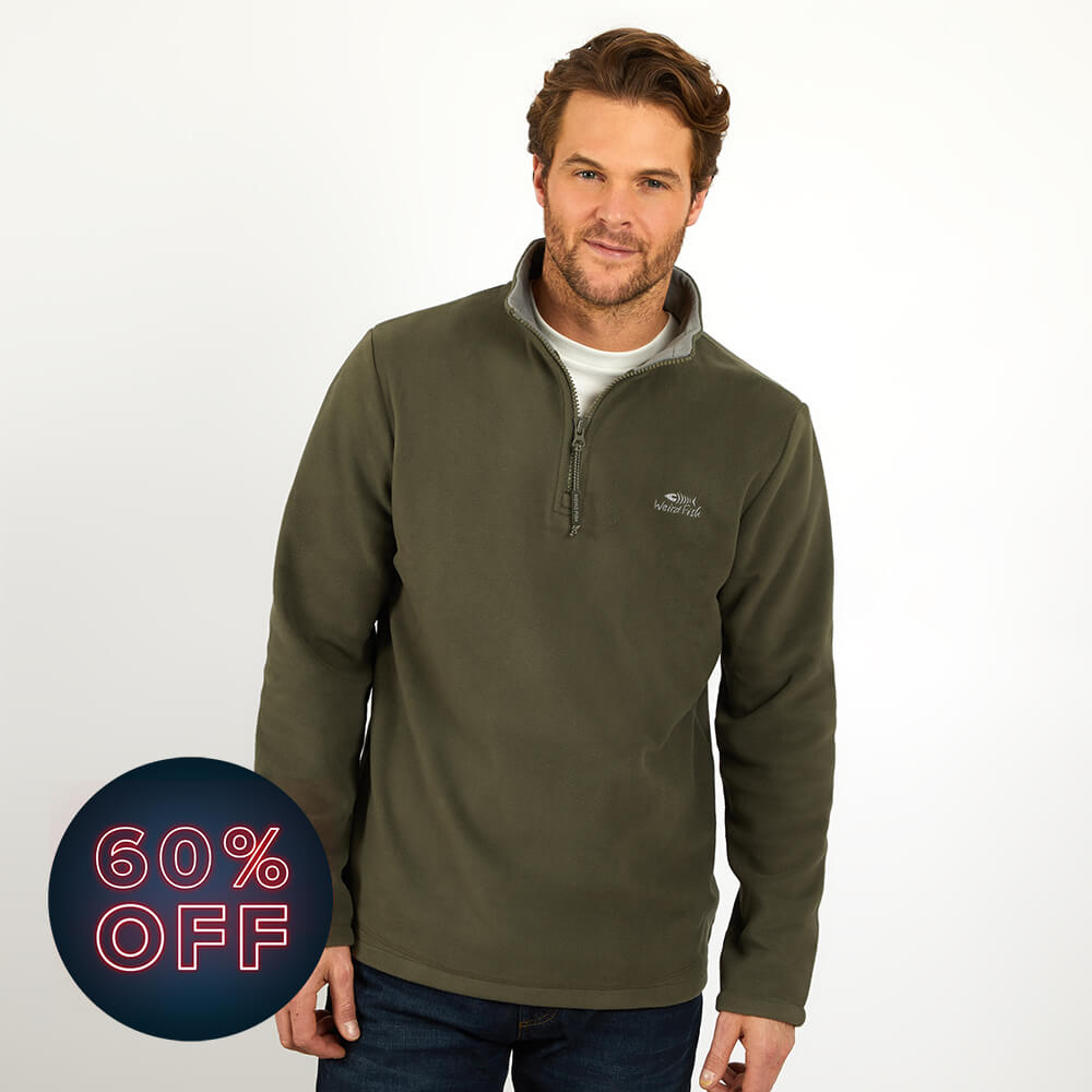 Gene 1/4 Zip Microfleece Dark Olive