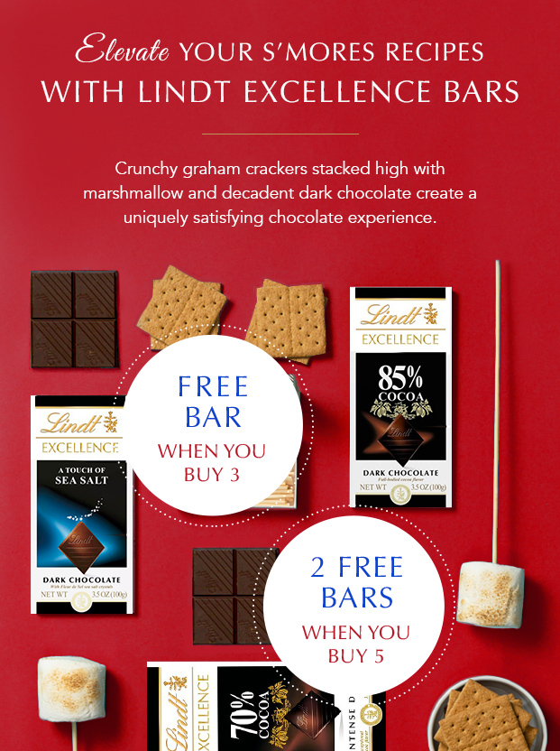 S''mores With Lindt EXCELLENCE Bars