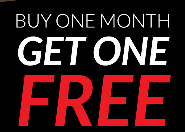 Buy one, get one FREE today, only!