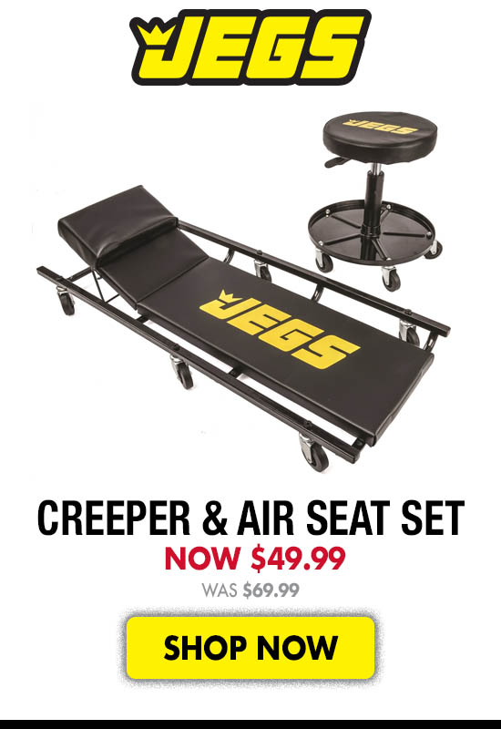 JEGS Creeper and Air Seat Set - Was $69.99 Now $49.99