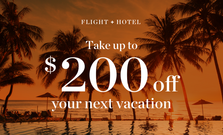 Save when you book Flight + Hotel together.*