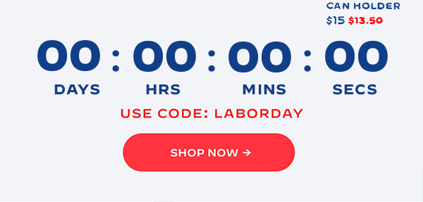 The Labor Day Sale ends 9/7 at midnight. Use Code: LABORDAY. Shop now.