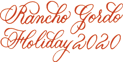 Text: Rancho Gordo Holiday 2020
