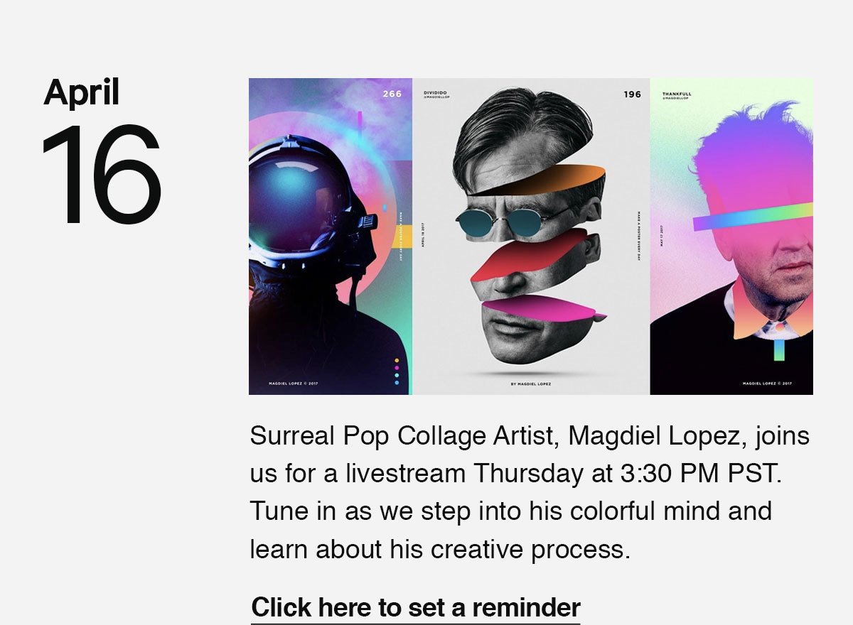 Click here to set a reminder for our upcoming livestream with Magdiel Lopez.