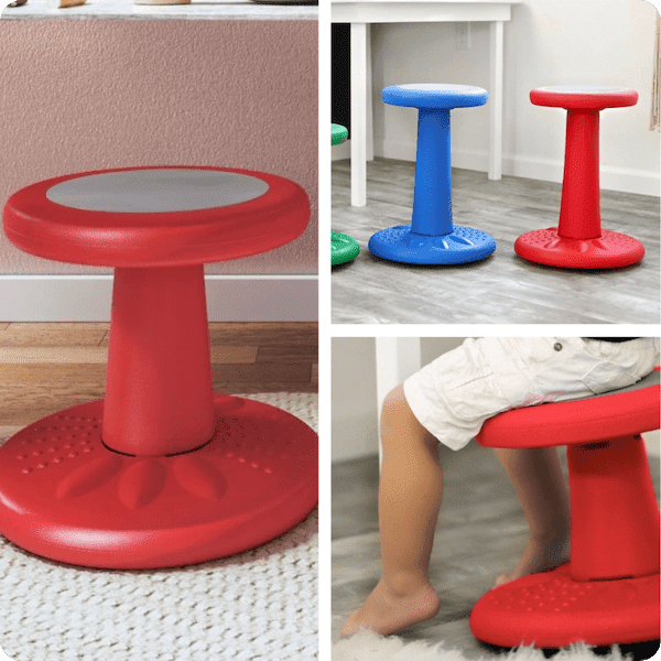 Active Chair wobble stool improves posture and keeps children moving