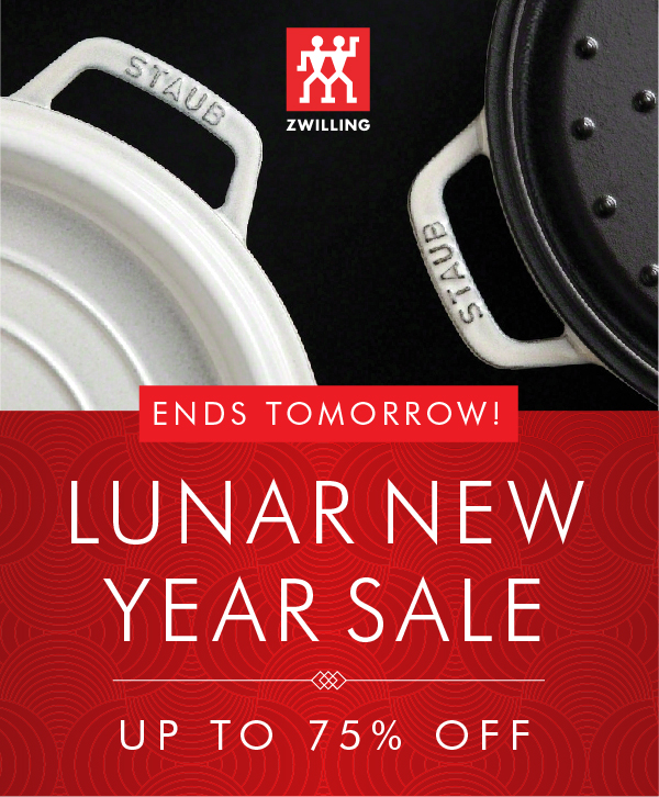 Lunar New Year Sale Ends Tomorrow