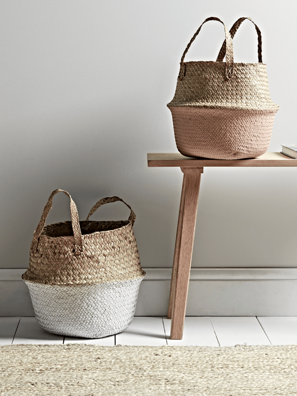 Dipped Seagrass Baskets