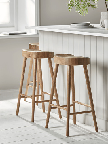 Weathered Oak Counter Stool